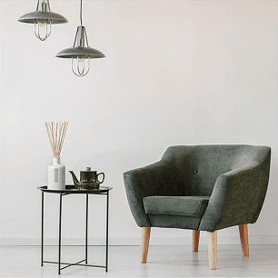 Armchair with Wooden Legs 70x120 cm