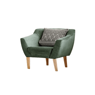 Armchair with Wooden Legs 70x120 cm
