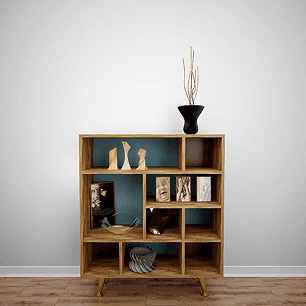 Wooden Shelf for Decor Elements